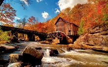 landscapes trees autumn houses rivers 1920x1200 wallpaper 